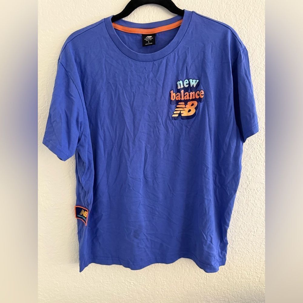 New Balance Royal Blue Tee with Vibrant Logo